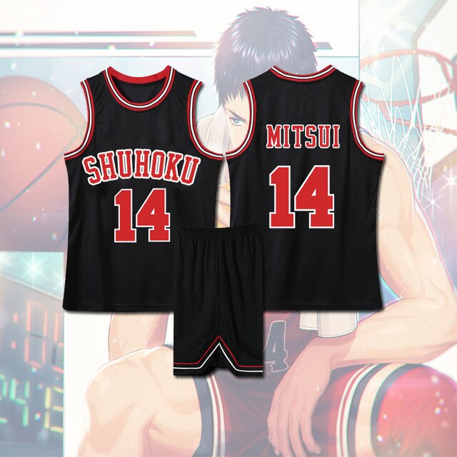 Anime Sakuragi Hanamichi Cosplay Slam Dunk Jersey Shohoku School Basketball Team Uniform Sportswear Kaede Rukawa Cosplay 12.jpg 640x640 12 - Slam Dunk Merch