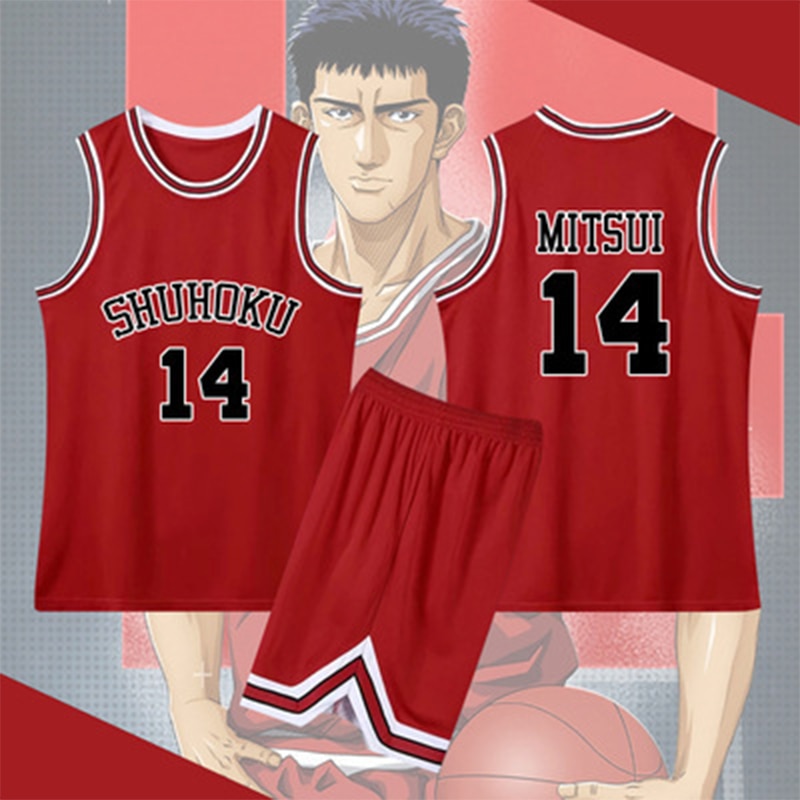 Anime Sakuragi Hanamichi Cosplay Slam Dunk Jersey Shohoku School Basketball Team Uniform Sportswear Kaede Rukawa Cosplay 2 - Slam Dunk Merch