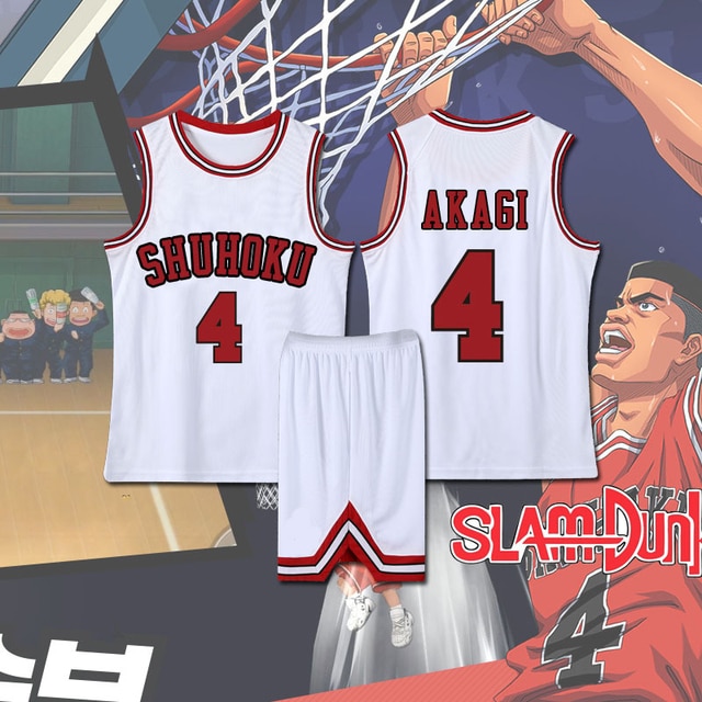 Anime Sakuragi Hanamichi Cosplay Slam Dunk Jersey Shohoku School Basketball Team Uniform Sportswear Kaede Rukawa Cosplay 9.jpg 640x640 9 - Slam Dunk Merch