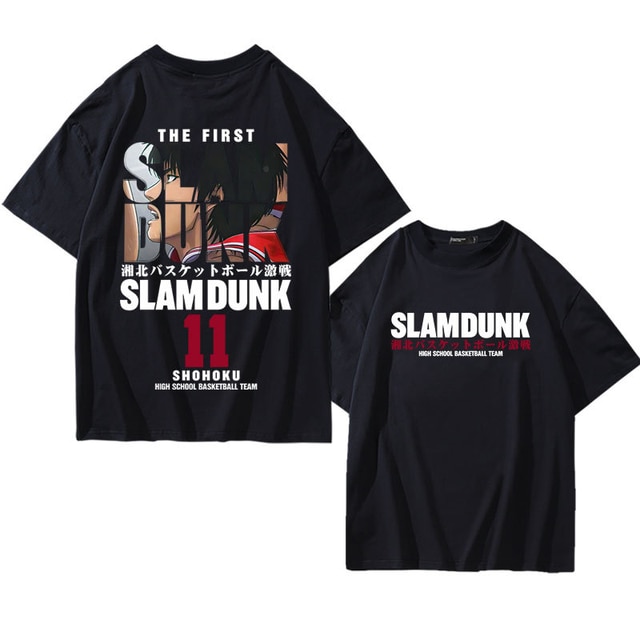 Anime Slam Dunk T Shirt for Men s Sakuragi Hanamichi Kaede Rukawa Tee Oversized Japanese Manga.png 640x640 4 - Slam Dunk Merch